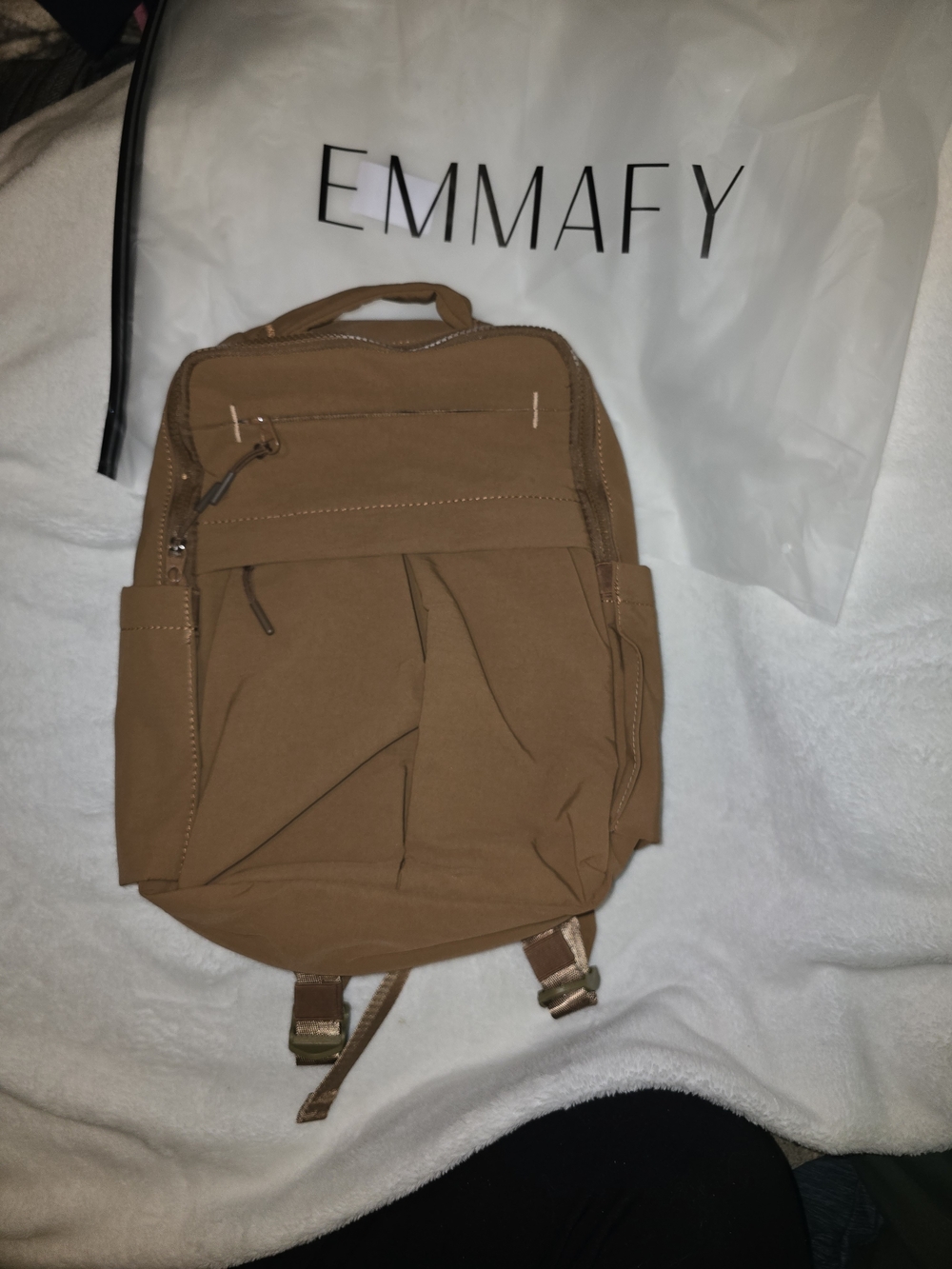 Tan Compact Everyday Backpack